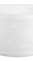 Горшок пласт подвесной Венеция 2,75л d22,5 белый с поддоном б/подвесов (5пласт) - Сезон у Дачи