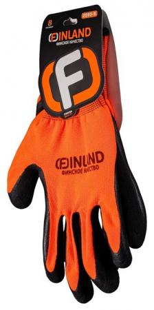 Перчатки Finland полиэфир оранжевые латекс 8 р-р 2593-8 - Сезон у Дачи