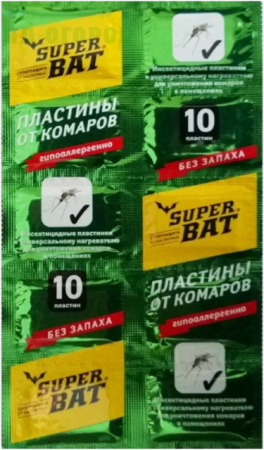 Пластины Супербат зеленые без запаха 10шт (Агродезсфера) - Сезон у Дачи