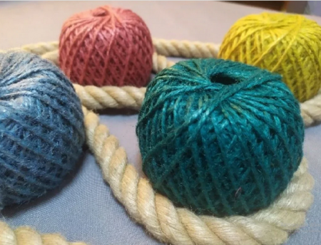 Шпагат ДЖУТОВЫЙ 100м 1120текс цветной ассорти (ЭБИС) - Сезон у Дачи