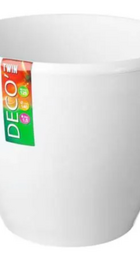 Горшок пласт Деко Твин 4л (20*20*17,5) белый - Сезон у Дачи