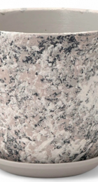 Горшок керам Бутон Яшма серый 5л (СА) - Сезон у Дачи