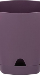 Горшок пласт Амстердам 0,65л морозная слива с поддоном d110мм (Пластик Репаблик) - Сезон у Дачи