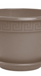 Горшок пласт АНТИК 7,2л фраппе с поддоном - Сезон у Дачи