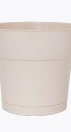 Горшок пласт Тоскана 3,1л D19 ваниль с поддоном (5пласт) - Сезон у Дачи