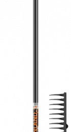 Грабли стальные 14-зубые Finland 390х1380мм деревянный черенок 1705-ч - Сезон у Дачи