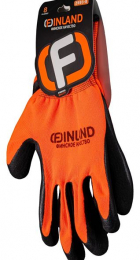 Перчатки Finland полиэфир оранжевые латекс 8 р-р 2593-8 - Сезон у Дачи