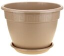 Горшок пласт АНТИК 10л D32 фрапе с поддоном (5пласт) - Сезон у Дачи