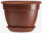 Горшок пласт АНТИК 16,6л D36 терракот с поддоном (5пласт) - Сезон у Дачи