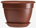 Горшок пласт АНТИК 10л D32 терракот с поддоном (5пласт) - Сезон у Дачи