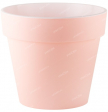 Горшок пласт Протея 2.3л d17 h15,5 розовая пудра с вкладкой - Сезон у Дачи