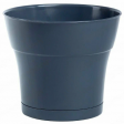 Горшок пласт Тоскана 1,45л D15 антрацит с поддоном (5пласт) - Сезон у Дачи