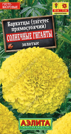 Бархатцы Солнечные Гиганты золотые (Аэлита) - Сезон у Дачи
