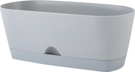 Горшок пласт Амстердам 1,7л овальный для суккулентов Утренний туман - Сезон у Дачи