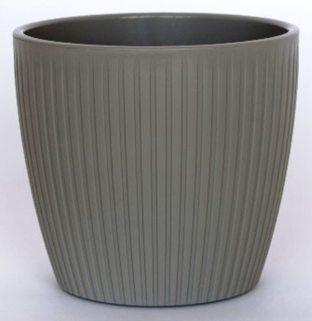 Горшок пласт Эви VipSet 1,5л Серый с дренажной системой (Сантино) - Сезон у Дачи