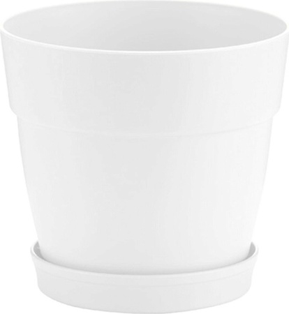 Горшок пласт Villa de Fiori 2л D170мм Белоснежный жасмин с фиксир. поддоном (Пластик Репаблик) - Сезон у Дачи