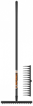 Грабли стальные 14-зубые Finland 390х1380мм деревянный черенок 1705-ч - Сезон у Дачи