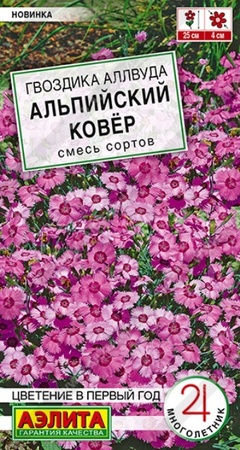 Гвоздика аллвуда Альпийский ковёр смесь (Аэлита) - Сезон у Дачи