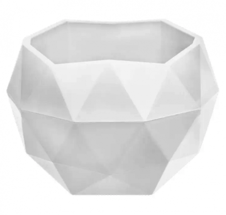 Кашпо пласт Топаз 0,45л Белый (ВМС-пластик) - Сезон у Дачи