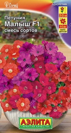 Петуния Малыш F1 смесь многоцветковая мини (Аэлита) - Сезон у Дачи