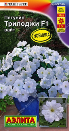Петуния Трилоджи F1 Вайт полуамельная (Аэлита) - Сезон у Дачи