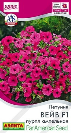 Петуния Вейв F1 Пурпл ампельная (Аэлита) - Сезон у Дачи