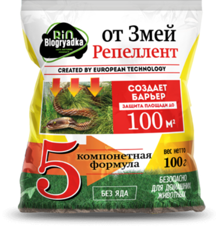 Порошок-отпугиватель ОТ ЗМЕЙ 100гр - Сезон у Дачи